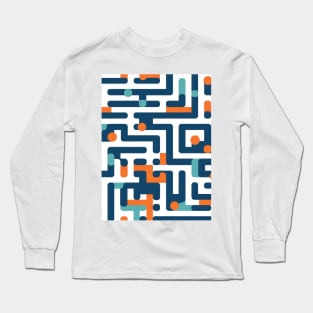 Maze of Dreams: Pastel Labyrinth Journey Long Sleeve T-Shirt